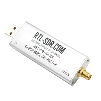RTL SDR V3 R820T2 RTL2832U 1PPM TCXO SMA RTLSDR תוכנה מוגדרת מערכת תקשורת רדיו