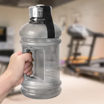 גדול Capcity בקבוק מים 1 ליטר/1.5 L/2.2 L שייקר בקבוק עם ידית חיצונית ריצת כושר אימון חדר כושר פלסטיק בקבוקי ספורט