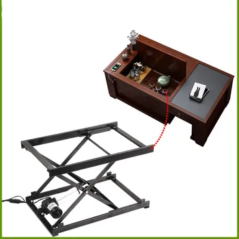 חשמלי הרמת שולחן קפה להרים כפול עם USB לטעינה שולחן חומרה מתקפל מסגרת ברזל